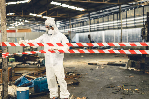 Professional Hoarding Cleanup technician working in Haverford, PA